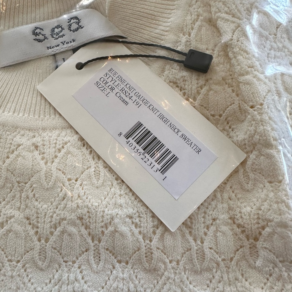 SEA NY Rue Sweater Cream NWT - Picture 9 of 10